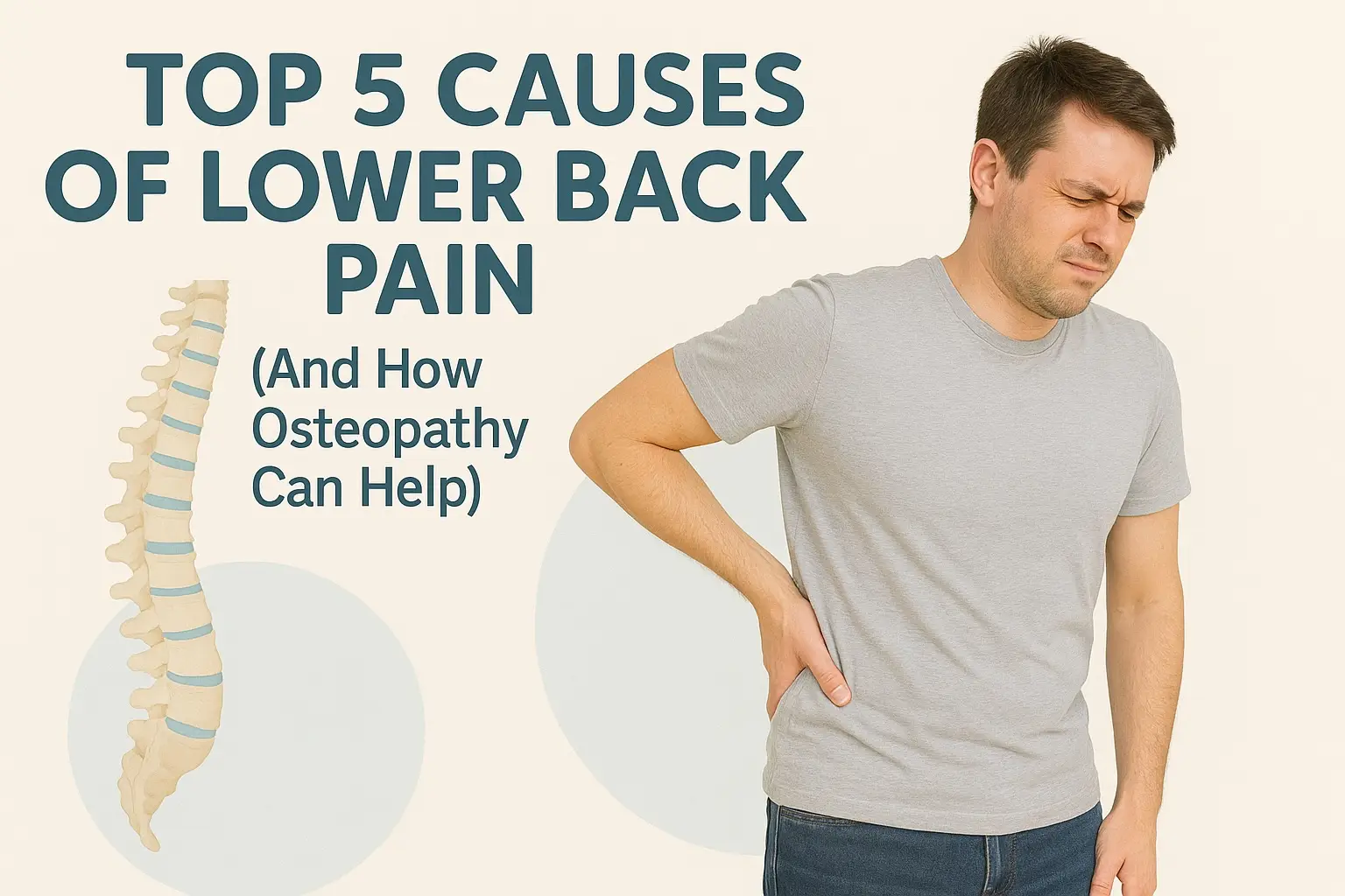 osteopath treating back pain